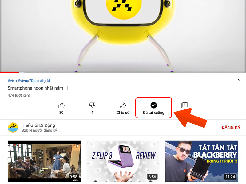 Tải video hoàn tất